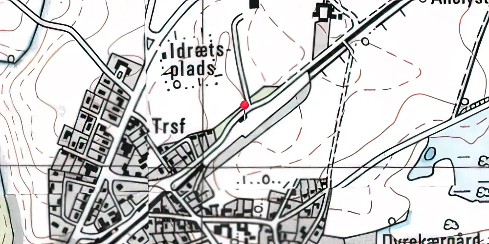 Historisk kort over Tvingstrup Station Historisk kort over Tvingstrup Station