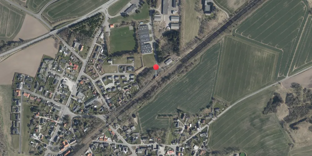 Historisk kort over Tvingstrup Station Historisk kort over Tvingstrup Station