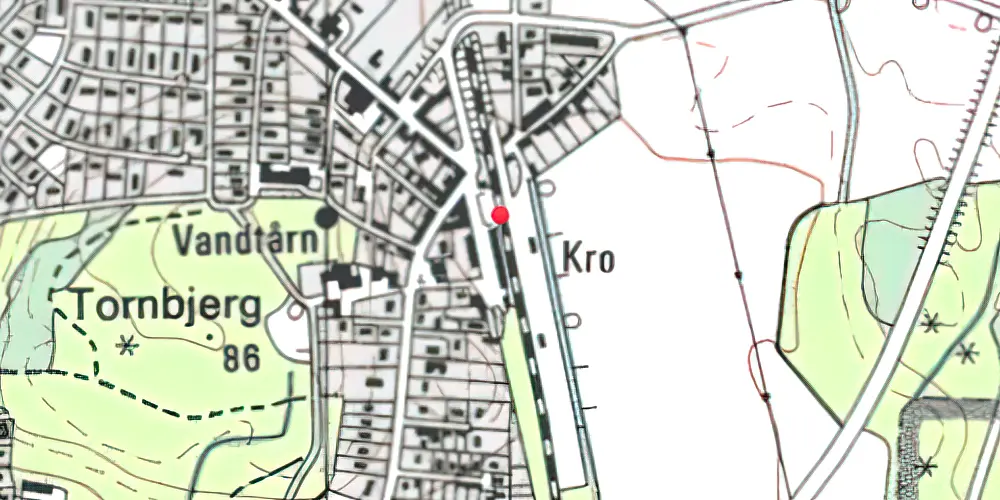 Historisk kort over Hovedgård Station Historisk kort over Hovedgård Station