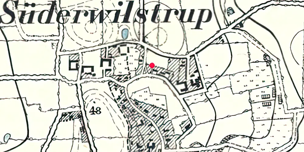 Historisk kort over Sønder Vilstrup Station Historisk kort over Sønder Vilstrup Station