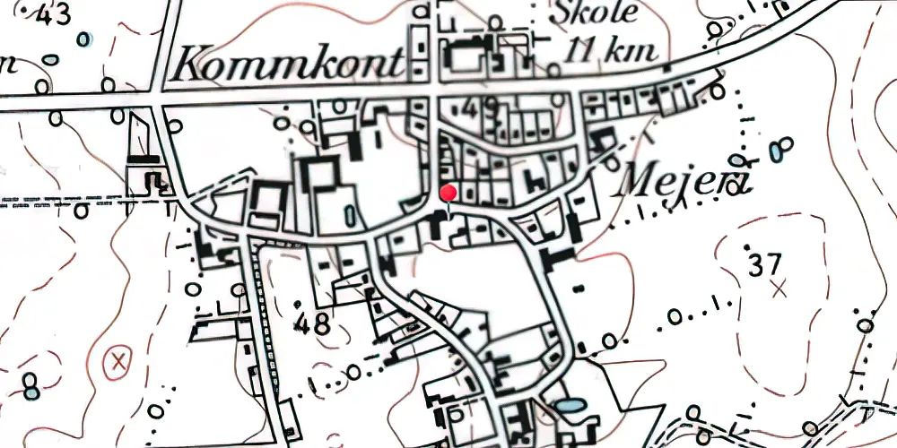 Historisk kort over Sønder Vilstrup Station Historisk kort over Sønder Vilstrup Station
