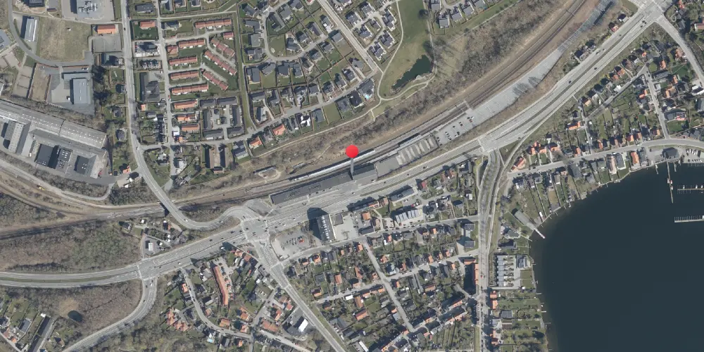 Historisk kort over Skanderborg Station Historisk kort over Skanderborg Station