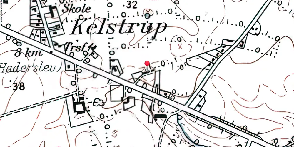 Historisk kort over Kelstrup Bad Station Historisk kort over Kelstrup Bad Station