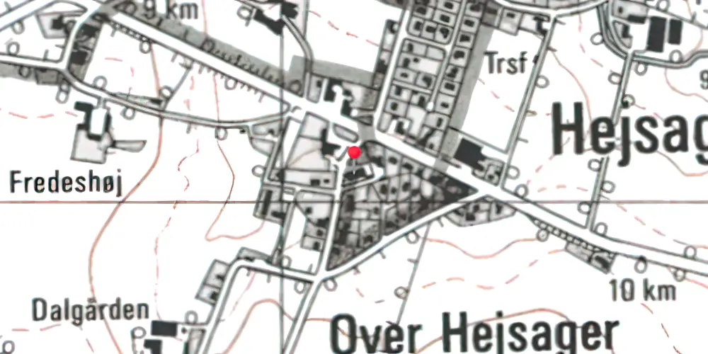Historisk kort over Hejsager Station Historisk kort over Hejsager Station