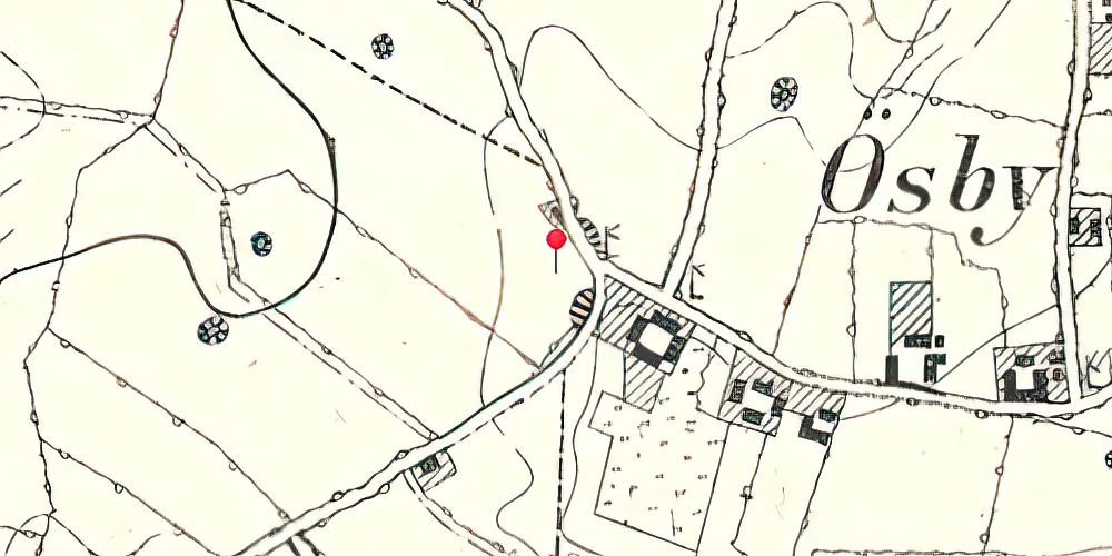 Historisk kort over Hyrup Station Historisk kort over Hyrup Station