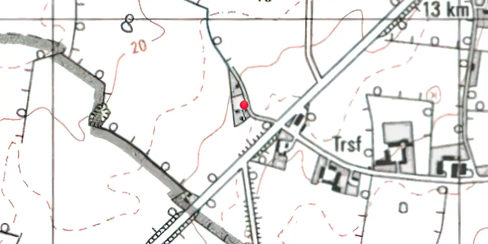 Historisk kort over Hyrup Station Historisk kort over Hyrup Station