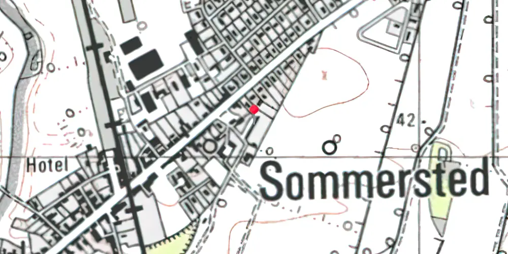 Historisk kort over Sommersted Amtsbanegård Historisk kort over Sommersted Amtsbanegård