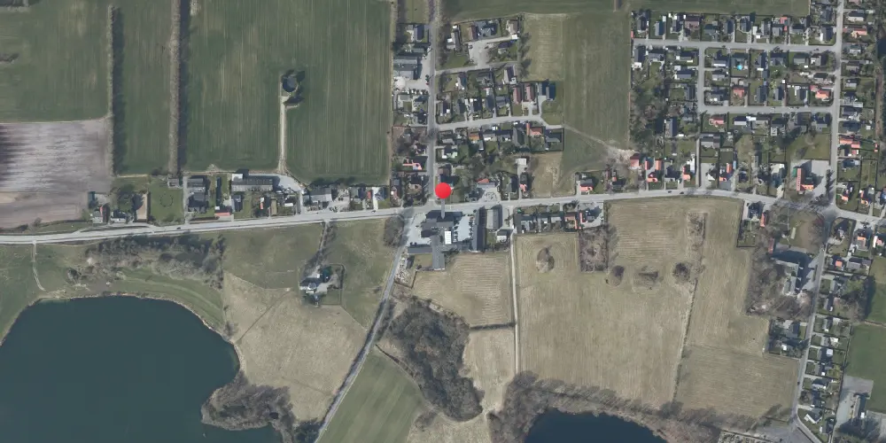 Historisk kort over Slukefter Stationskro Historisk kort over Slukefter Stationskro