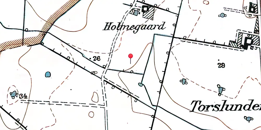 Historisk kort over Høje Taastrup Kombiterminal