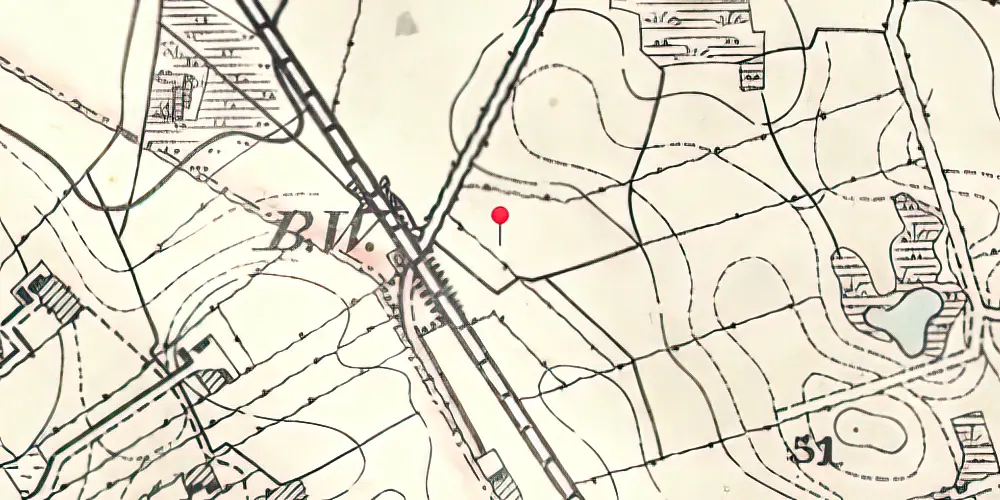 Historisk kort over Padborg Kombiterminal Historisk kort over Padborg Kombiterminal