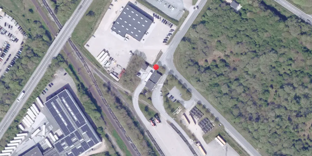 Historisk kort over Padborg Kombiterminal Historisk kort over Padborg Kombiterminal