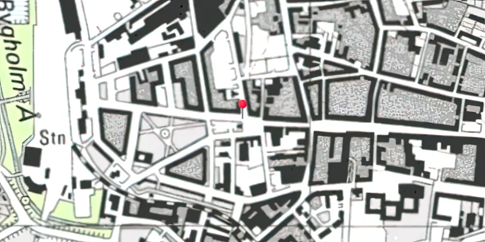 Historisk kort over Horsens Banegård [1868-1929]