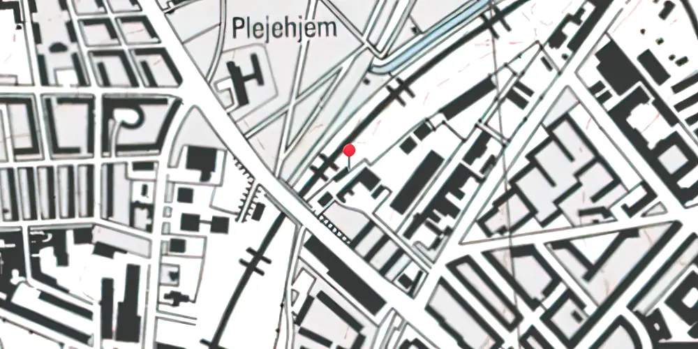 Historisk kort over Lersøen Godsbanegård