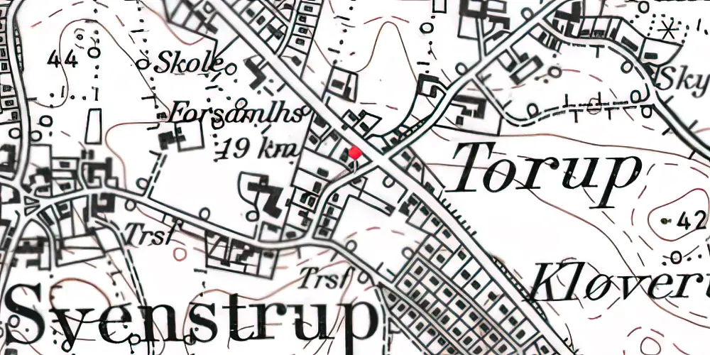 Historisk kort over Svenstrup (Als) Stationskro Historisk kort over Svenstrup (Als) Stationskro