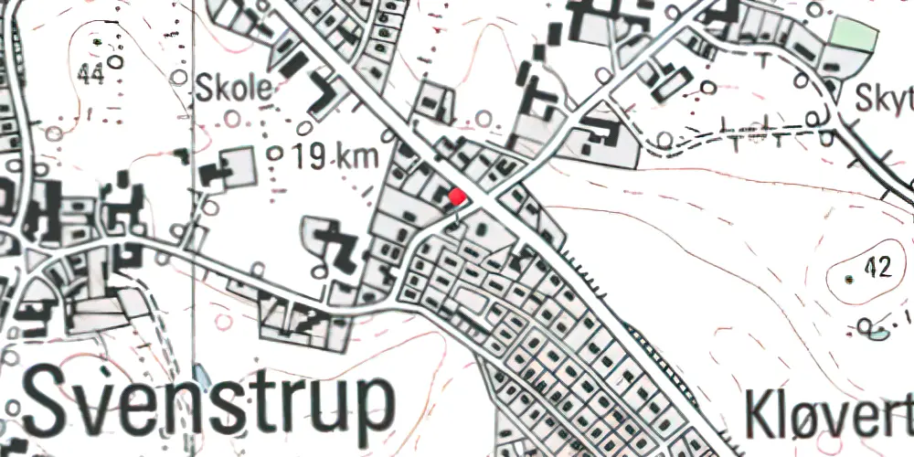 Historisk kort over Svenstrup (Als) Stationskro Historisk kort over Svenstrup (Als) Stationskro