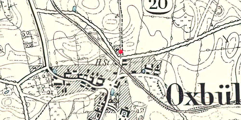Historisk kort over Oksbøl (Als) Station Historisk kort over Oksbøl (Als) Station