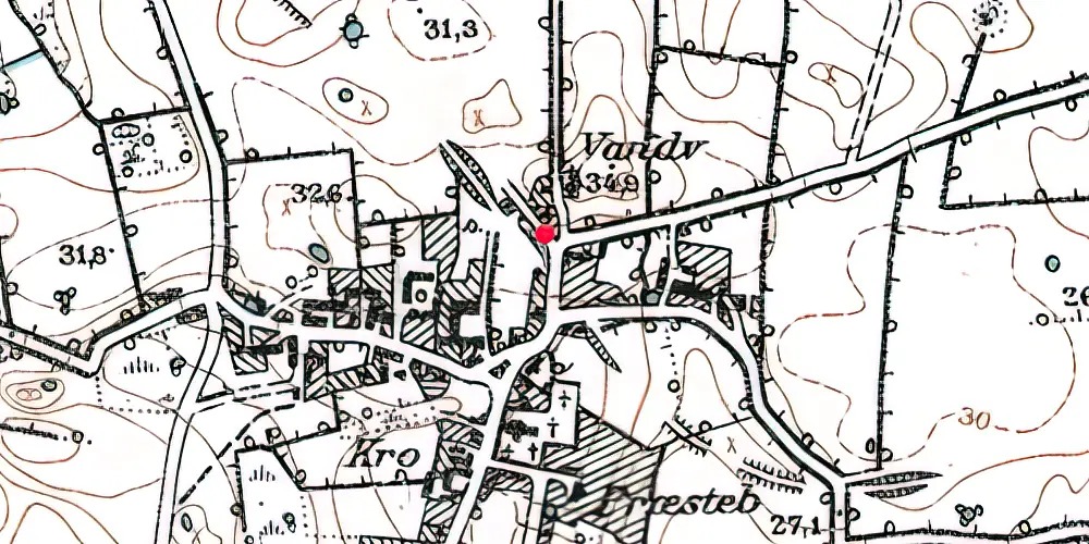Historisk kort over Oksbøl (Als) Station Historisk kort over Oksbøl (Als) Station