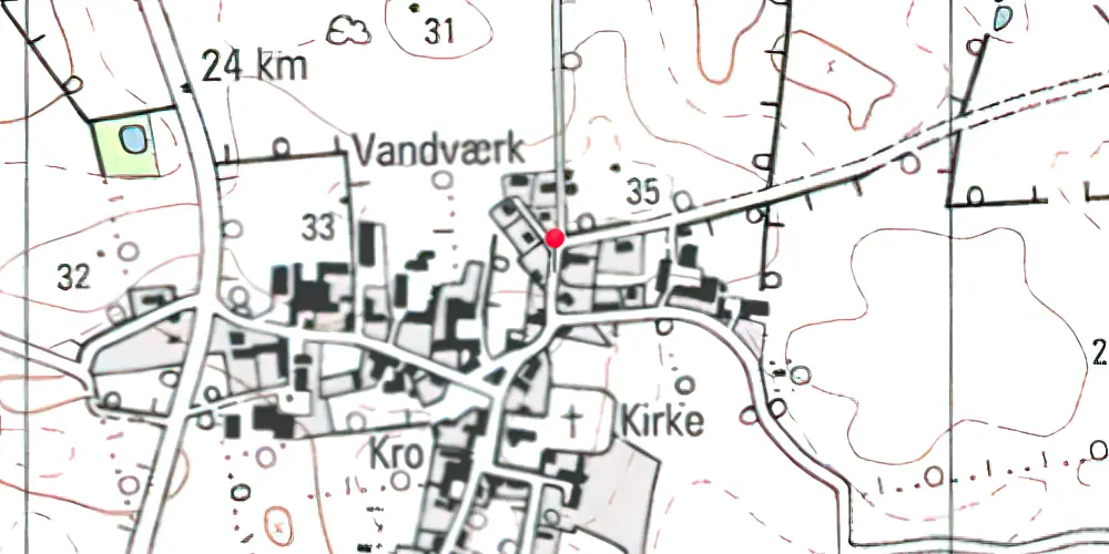 Historisk kort over Oksbøl (Als) Station Historisk kort over Oksbøl (Als) Station