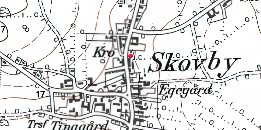 Historisk kort over Skovby (Als) Stationskro Historisk kort over Skovby (Als) Stationskro