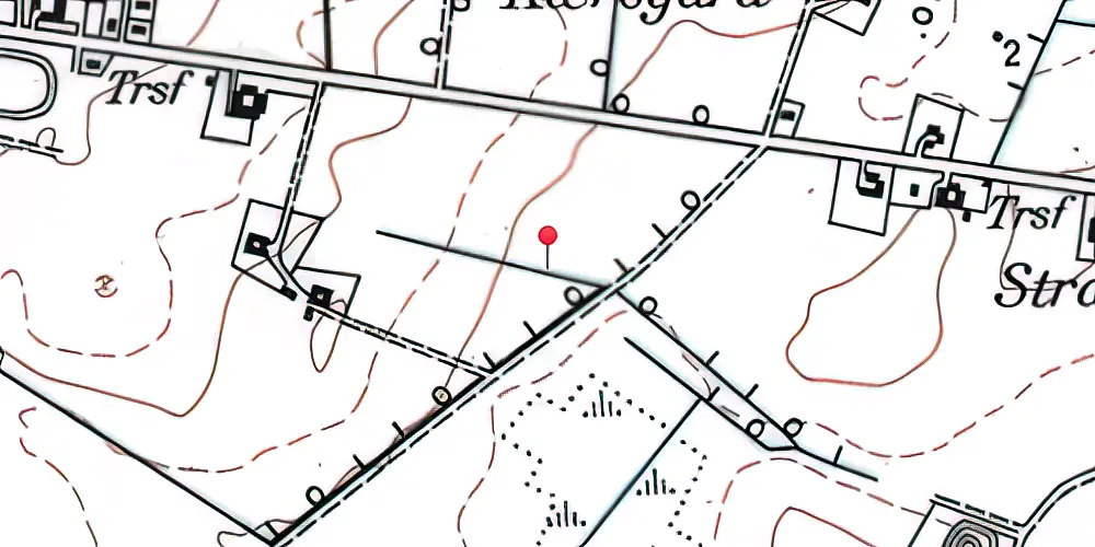 Historisk kort over Jersie Fjern Teknisk Station Historisk kort over Jersie Fjern Teknisk Station