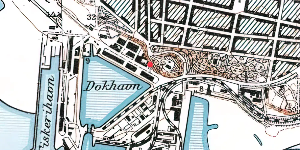 Historisk kort over Esbjerg Havn Teknisk Station Historisk kort over Esbjerg Havn Teknisk Station