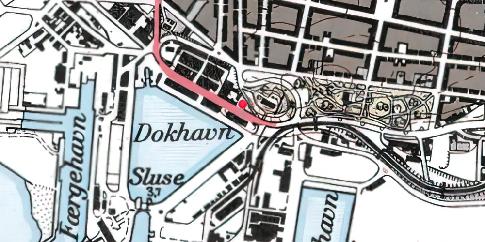 Historisk kort over Esbjerg Havn Teknisk Station Historisk kort over Esbjerg Havn Teknisk Station