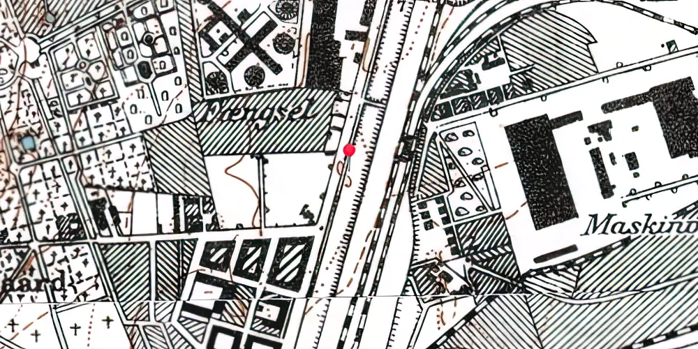 Historisk kort over Bavnehøj (Nord) Teknisk Station Historisk kort over Bavnehøj (Nord) Teknisk Station