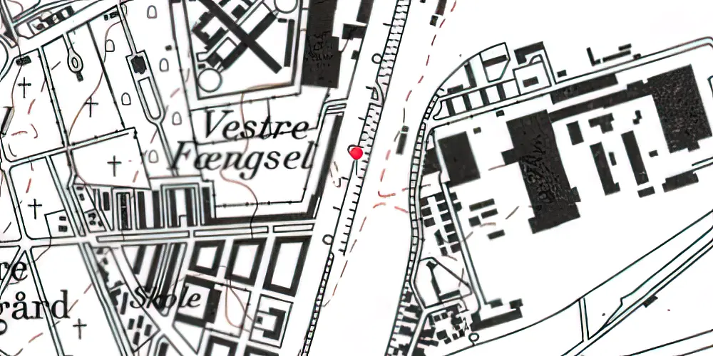 Historisk kort over Bavnehøj (Nord) Teknisk Station Historisk kort over Bavnehøj (Nord) Teknisk Station