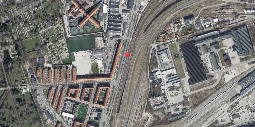 Historisk kort over Bavnehøj (Nord) Teknisk Station Historisk kort over Bavnehøj (Nord) Teknisk Station