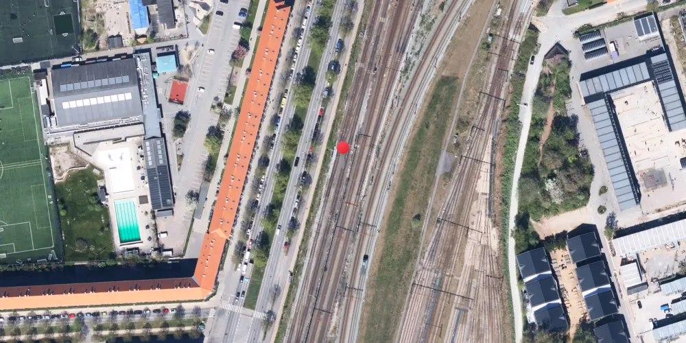 Historisk kort over Bavnehøj (Nord) Teknisk Station Historisk kort over Bavnehøj (Nord) Teknisk Station