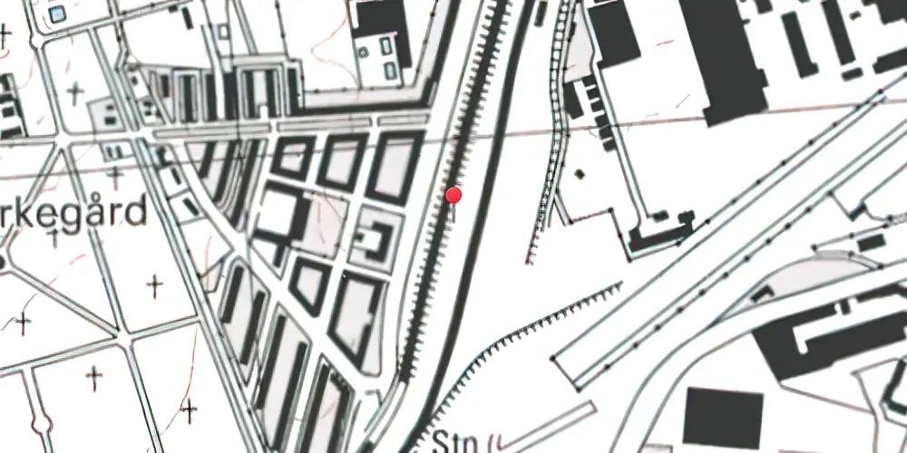 Historisk kort over Bavnehøj (Syd) Teknisk Station Historisk kort over Bavnehøj (Syd) Teknisk Station