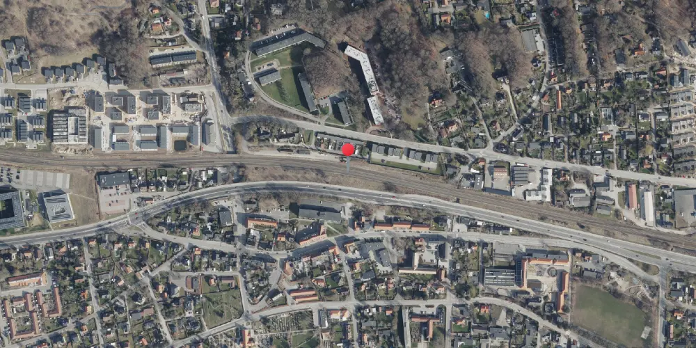 Historisk kort over Brabrand Teknisk Station Historisk kort over Brabrand Teknisk Station