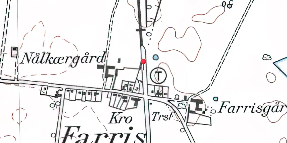 Historisk kort over Farris Teknisk Station