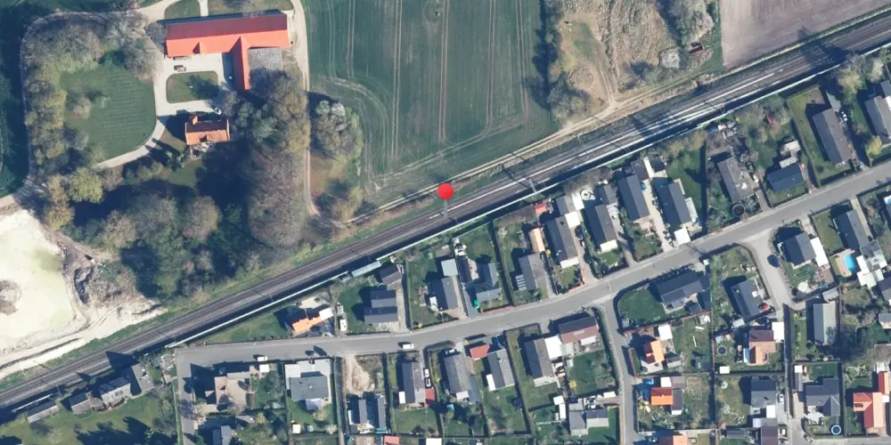 Historisk kort over Fjenneslev Teknisk Station Historisk kort over Fjenneslev Teknisk Station