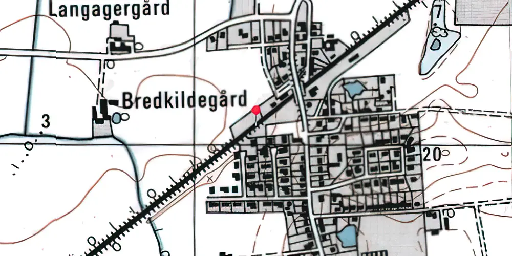 Historisk kort over Forlev Teknisk Station Historisk kort over Forlev Teknisk Station