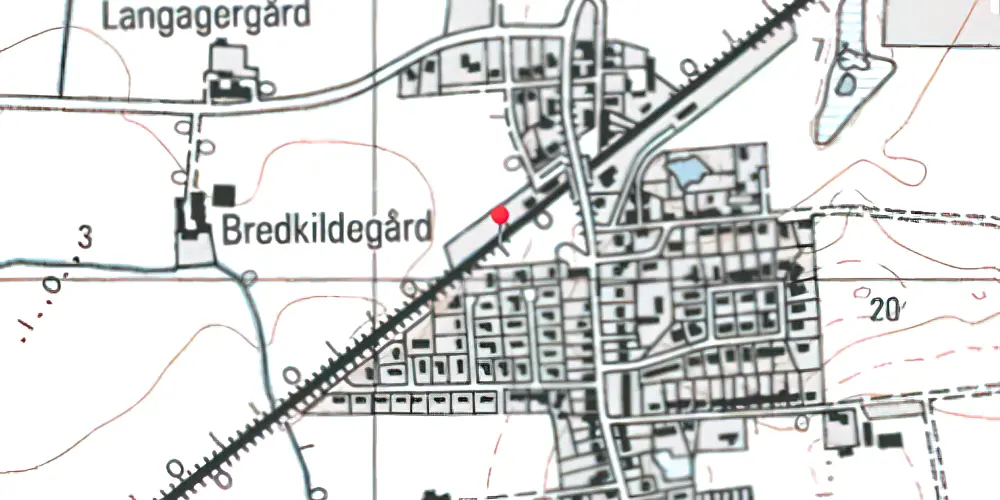 Historisk kort over Forlev Teknisk Station Historisk kort over Forlev Teknisk Station