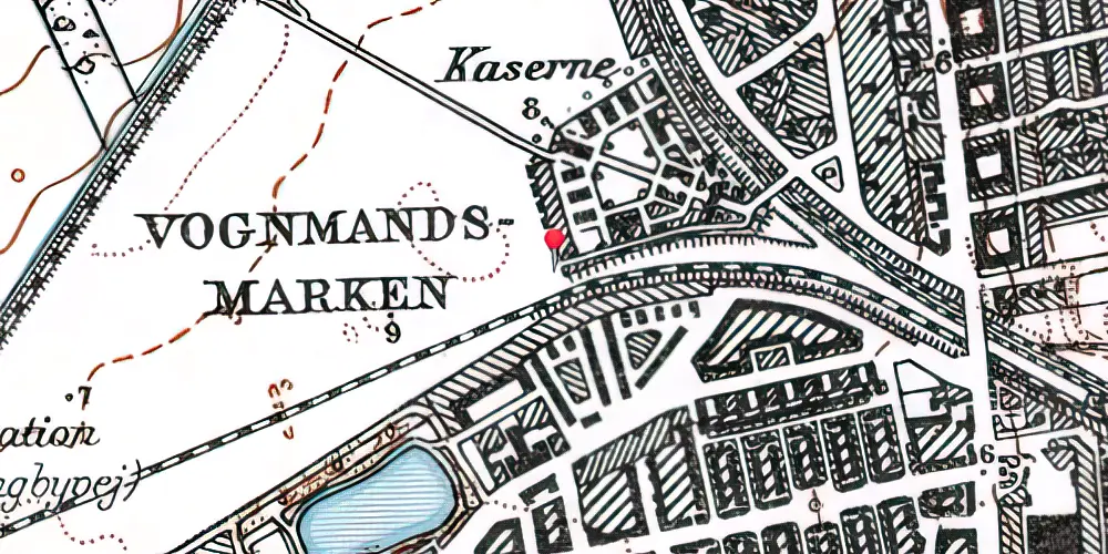 Historisk kort over Svanemøllen Teknisk Station Historisk kort over Svanemøllen Teknisk Station