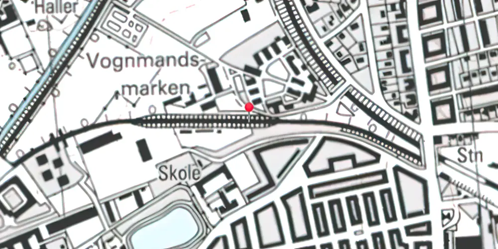 Historisk kort over Svanemøllen Teknisk Station Historisk kort over Svanemøllen Teknisk Station