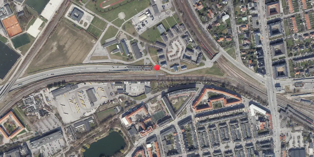 Historisk kort over Svanemøllen Teknisk Station Historisk kort over Svanemøllen Teknisk Station
