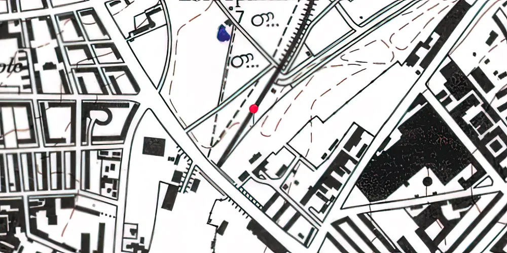 Historisk kort over Lersøen Teknisk Station Historisk kort over Lersøen Teknisk Station