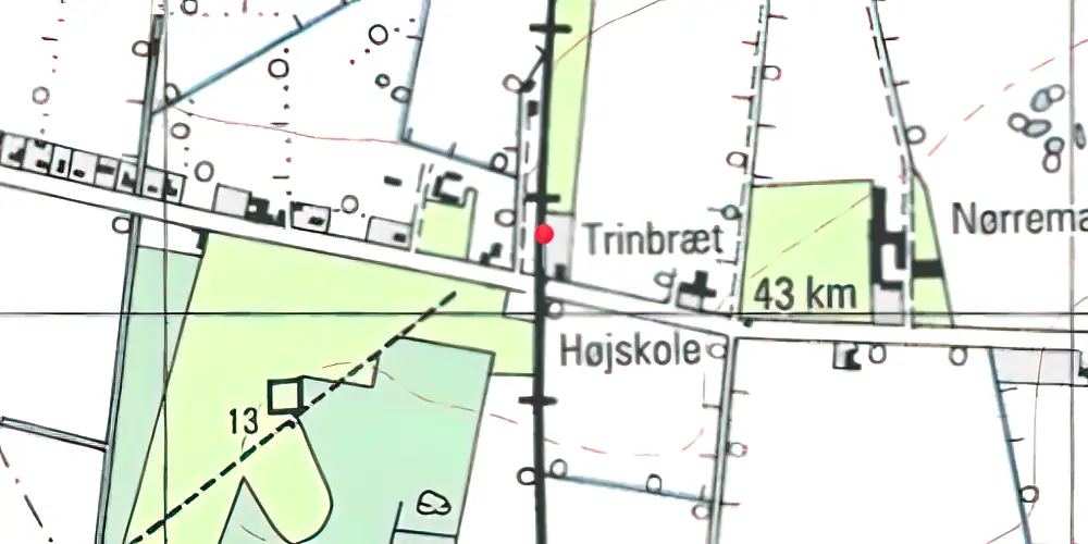 Historisk kort over Visby Trinbræt Historisk kort over Visby Trinbræt