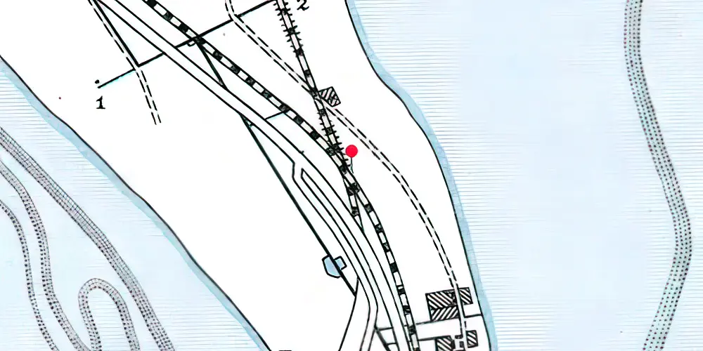 Historisk kort over Masnedø Teknisk Station Historisk kort over Masnedø Teknisk Station