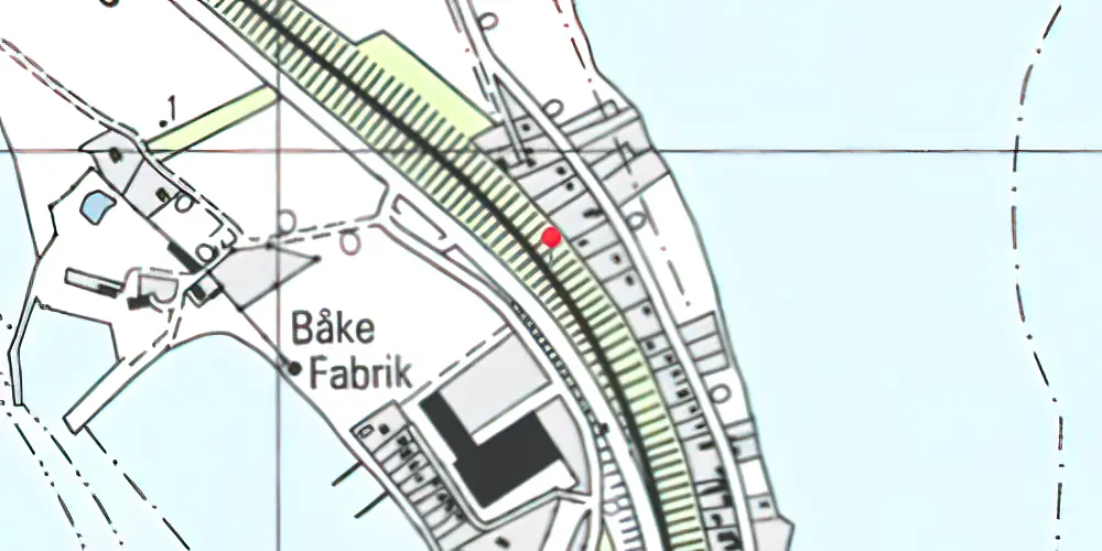 Historisk kort over Masnedø Teknisk Station Historisk kort over Masnedø Teknisk Station