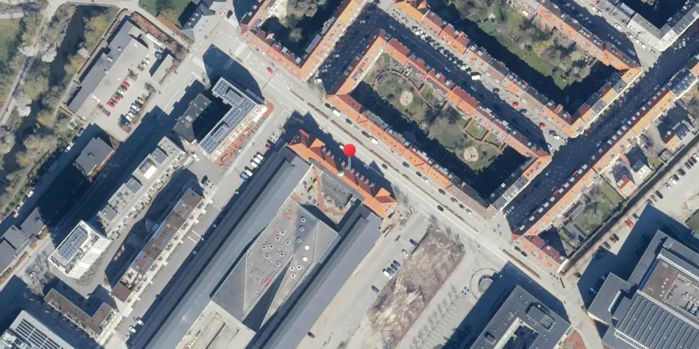 Historisk kort over Aarhus Godsbanegård Historisk kort over Aarhus Godsbanegård