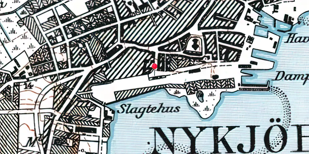 Historisk kort over Nykøbing Mors Station Historisk kort over Nykøbing Mors Station