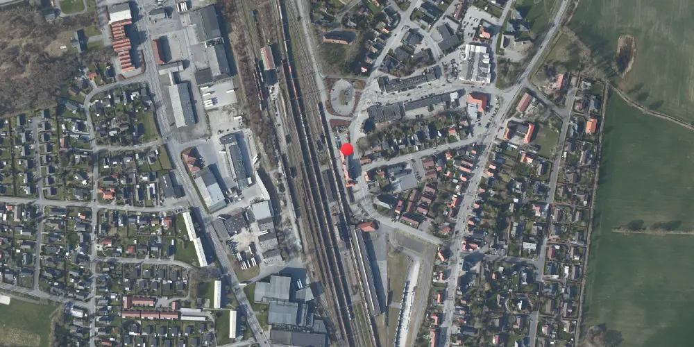 Historisk kort over Padborg Tørsbølbanen Station Historisk kort over Padborg Tørsbølbanen Station