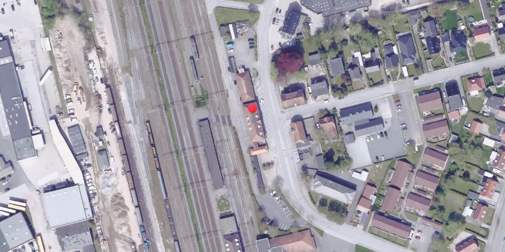 Historisk kort over Padborg Tørsbølbanen Station Historisk kort over Padborg Tørsbølbanen Station