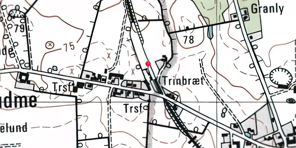 Historisk kort over Rudme Station [1876-2002]