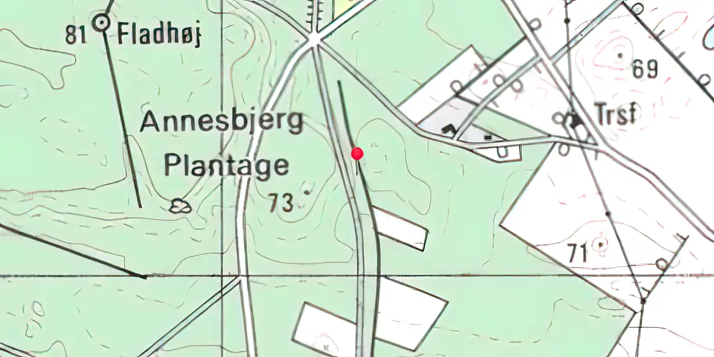Historisk kort over Hofmansfeld Sidespor Historisk kort over Hofmansfeld Sidespor
