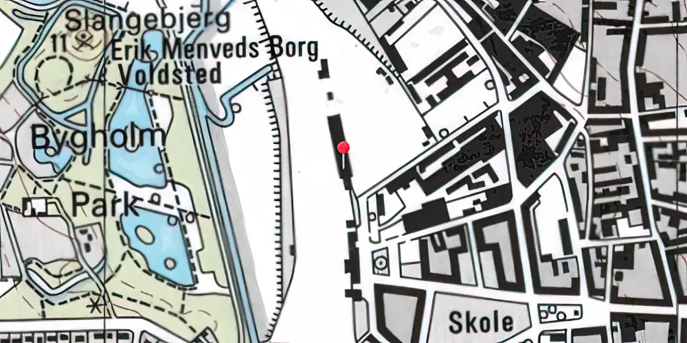 Historisk kort over Horsens Godsbanegård Historisk kort over Horsens Godsbanegård